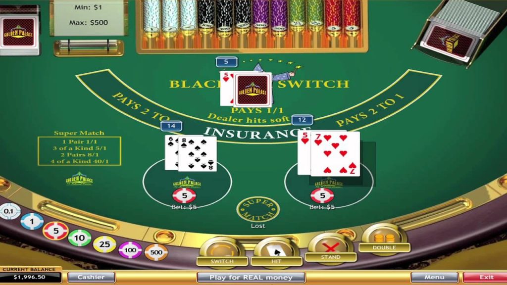 Spelregels bij Blackjack Switch